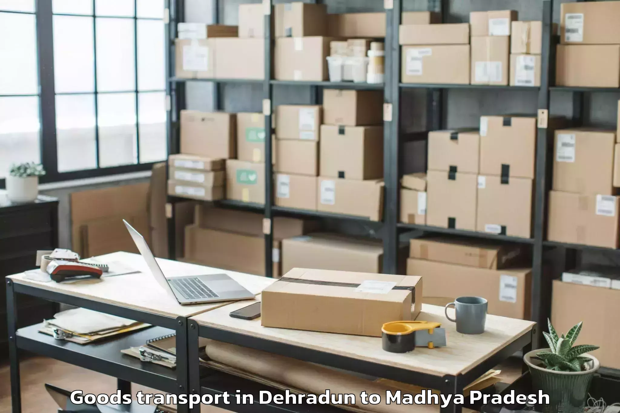 Easy Dehradun to Badarwas Goods Transport Booking